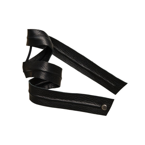 leather band corinne læderbånd til hestehale sort læder icon hairspa