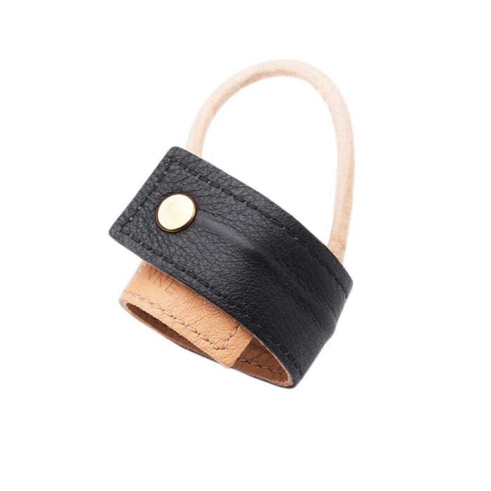 corinne læder leather band hår accessories