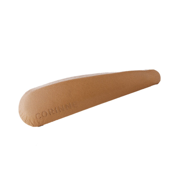 læder spænde corinne leather barrette camel icon hairspa